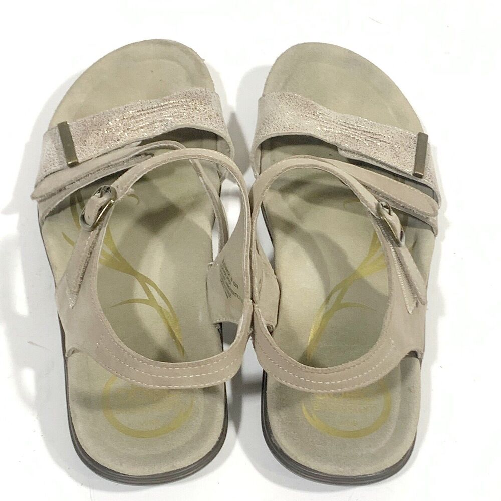 Abeo Bliss Post Metallic Leather Walking Comfort Sandals Size 9 Women’s - Picture 13 of 15